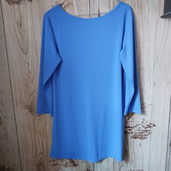 NWT Storyline Collection Classic Tunic Periwinkle Blue Size Small - Picture 2 of 9